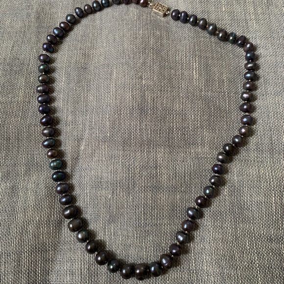 Pearl necklace with Sterling silver 925 clasp - Picture 1 of 3